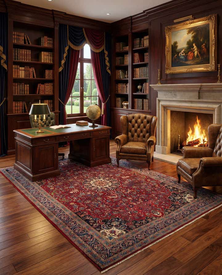 7' 5 x 11' 7 Hand Knotted Bidjar Persian Rug