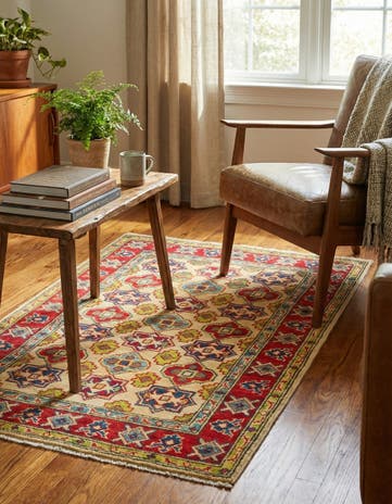 2' 10 x 4' 3 Hand Knotted Kazak Rug