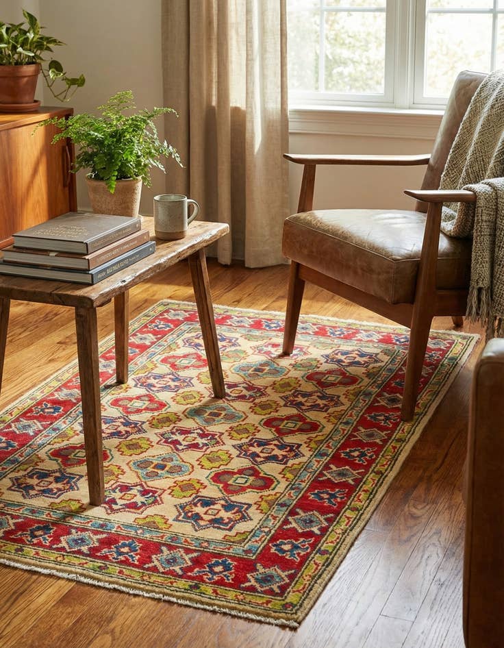 Detail image of 2' 10 x 4' 3  Hand Knotted Kazak Rug