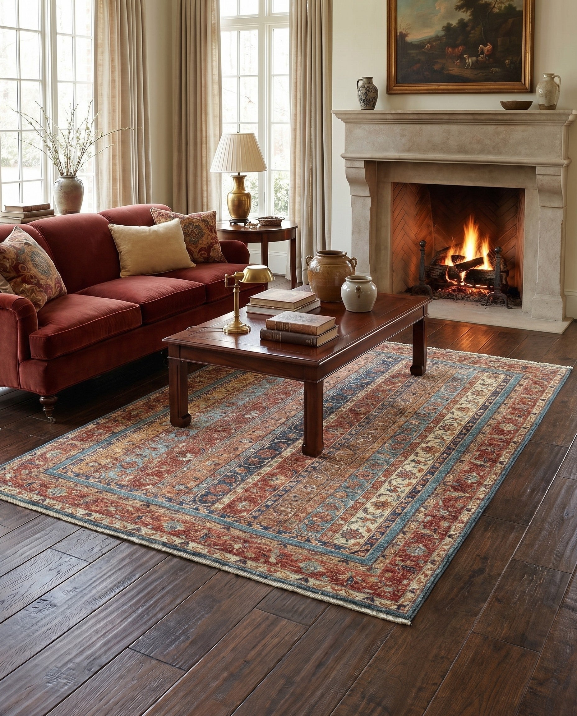 5' x 6' 6 Hand Knotted Ariana Ziegler Rug