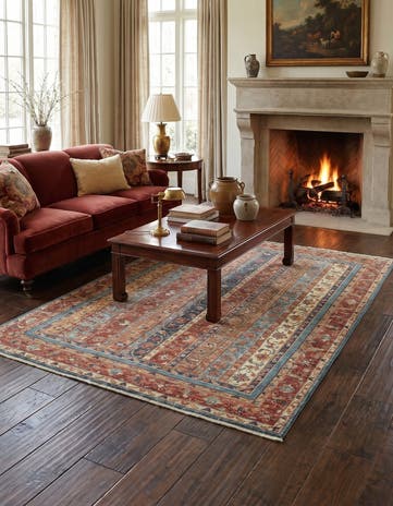 5' x 6' 6 Hand Knotted Ariana Ziegler Rug