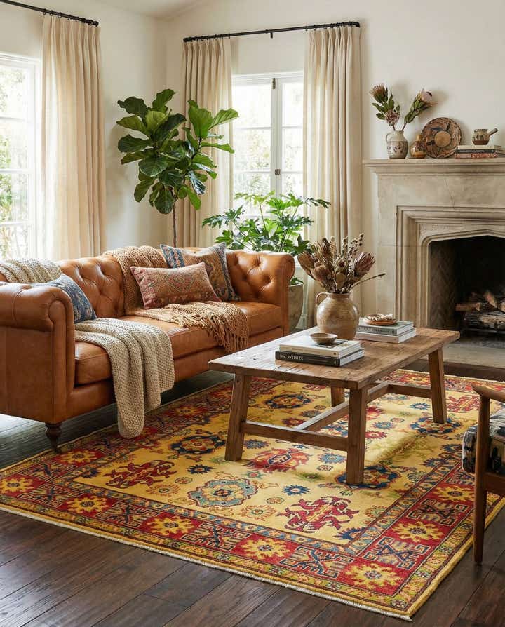 5' 2 x 7' Hand Knotted Kazak Rug