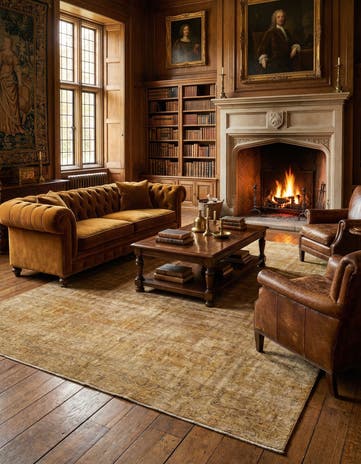 9' 5 x 12' 7 Vintage Royal Wool Rug