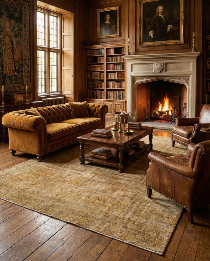 9' 5 x 12' 7 Vintage Royal Wool Rug