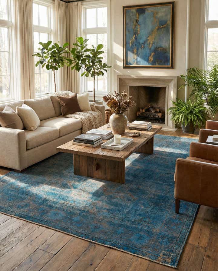 9' 8 x 12' 4 Hand Knotted Ultra Vintage Persian Wool Rug