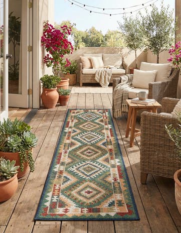 2' x 7' 10 Easy-Clean Baja Indoor / Outdoor Runner Rug