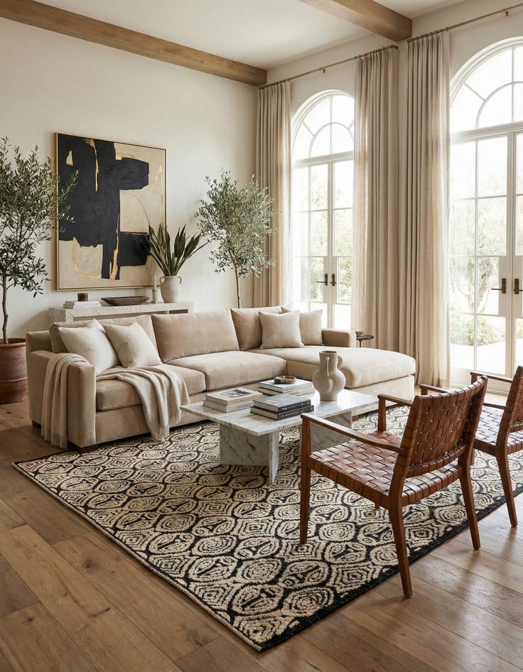 Detail image of 9' x 12' 2  Hand Knotted Darya Wool Rug