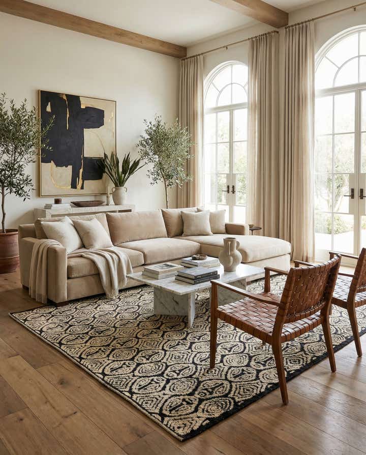 9' x 12' 2 Hand Knotted Darya Wool Rug