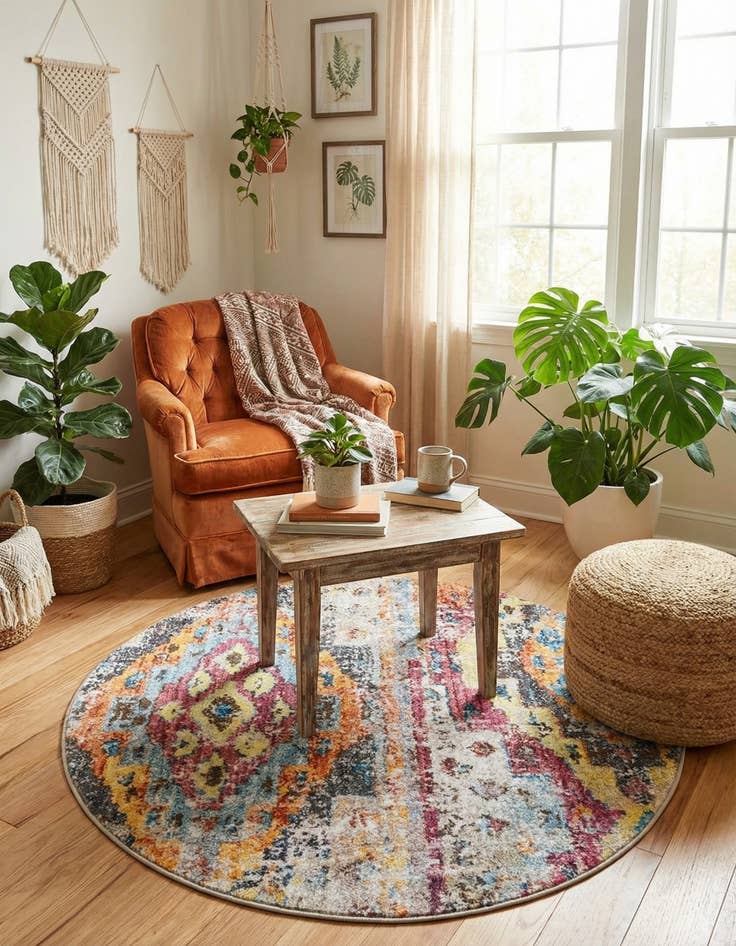 Detail image of  3' 3 x 3' 3 Vega Round Rug