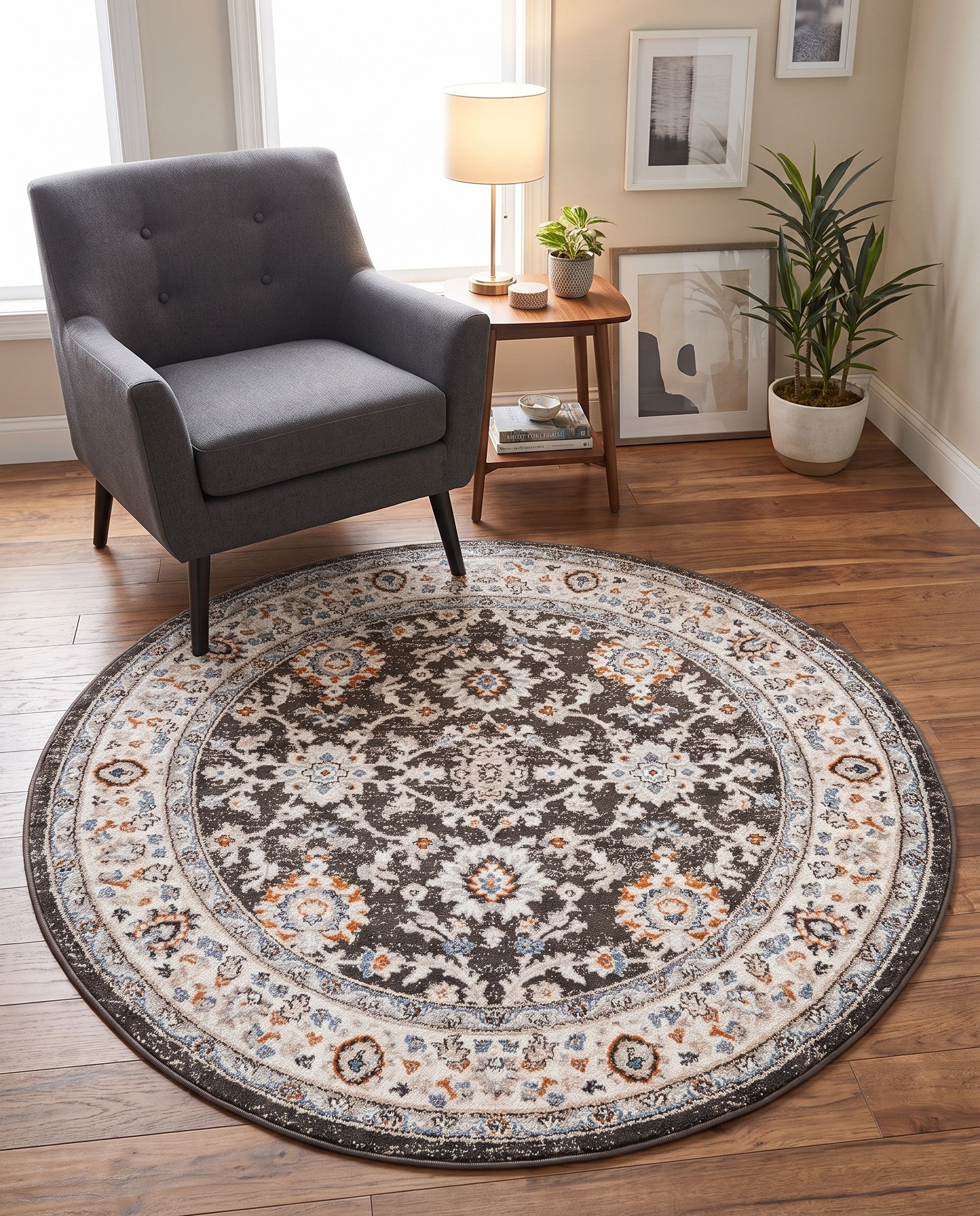 5' 3 x 5' 3 Charlotte Round Rug