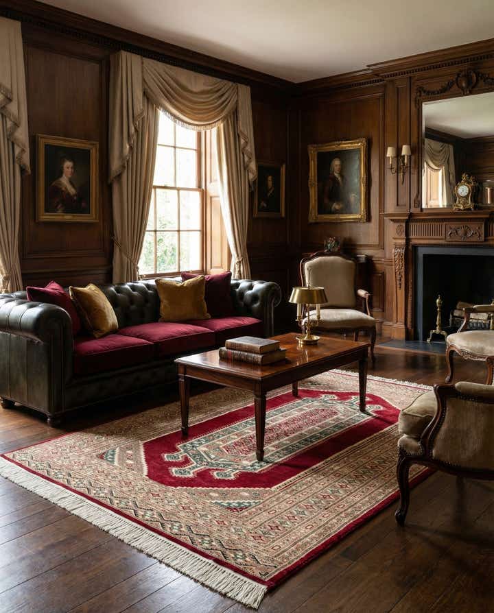 4' 3 x 6' Hand Knotted Bokhara Oriental Rug