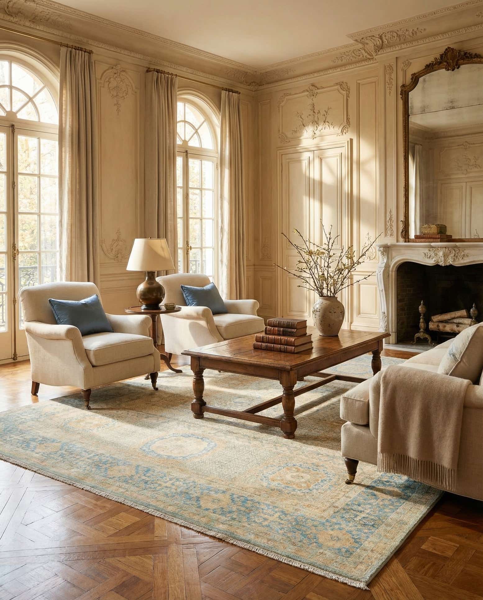 8' 2 x 9' 9 Hand Knotted Mamluk Rug