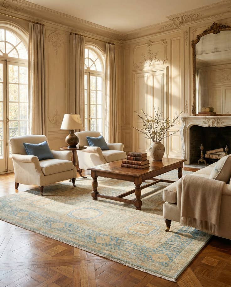 Detail image of 8' 2 x 9' 9 Hand Knotted Amina Rug