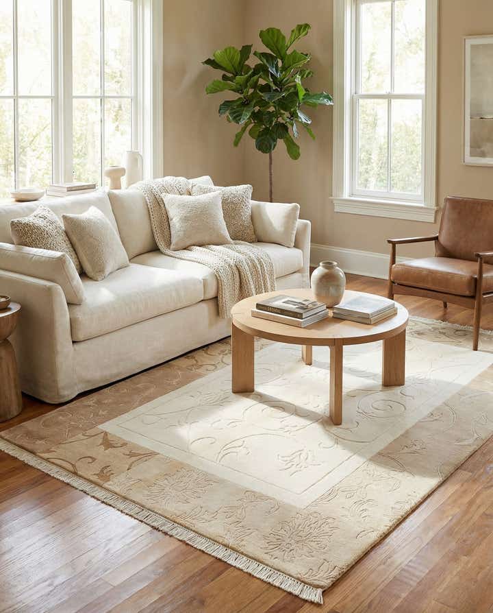 4' 7 x 6' 8 Hand Knotted Darya Wool Rug