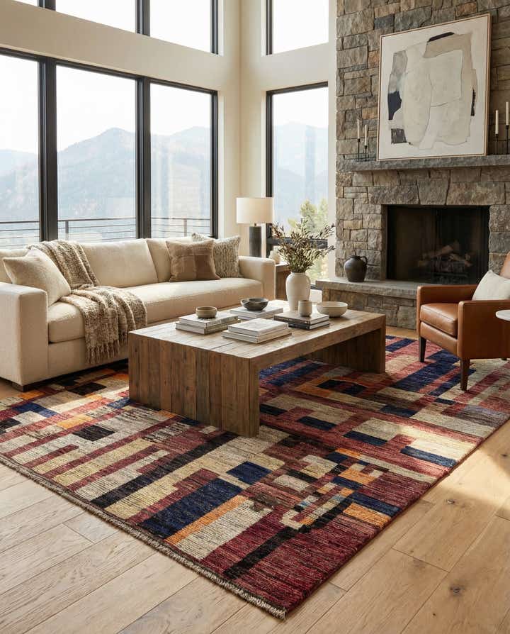 8' 4 x 9' 9 Hand Knotted Darya Wool Rug