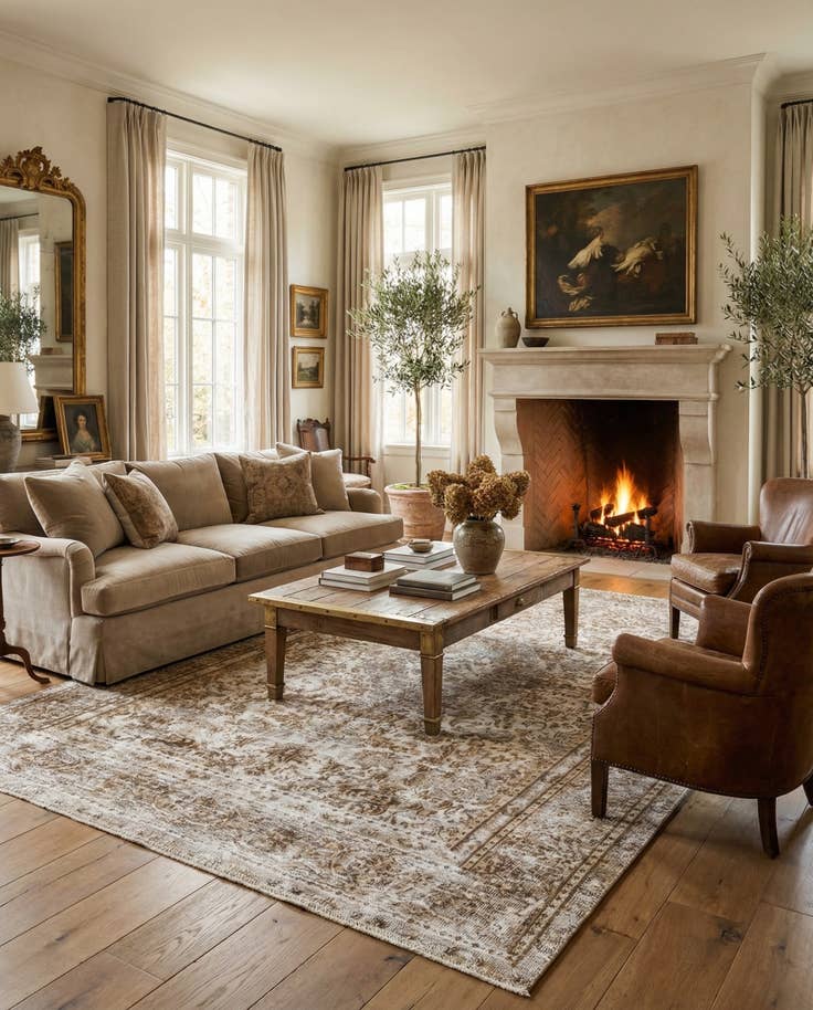 Detail image of 6' 2 x 8' 10 Hand Knotted Ultra Vintage Persian Wool Rug