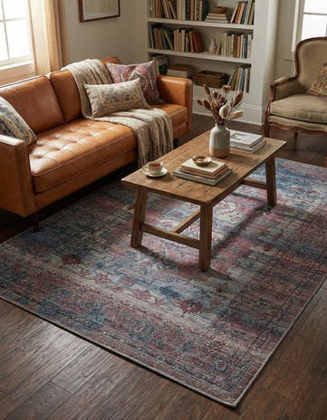 5' 3 x 7' 7 Washable Timeless Rug