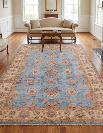 5' 1 x 6' 7 Hand Knotted Ziegler Rug