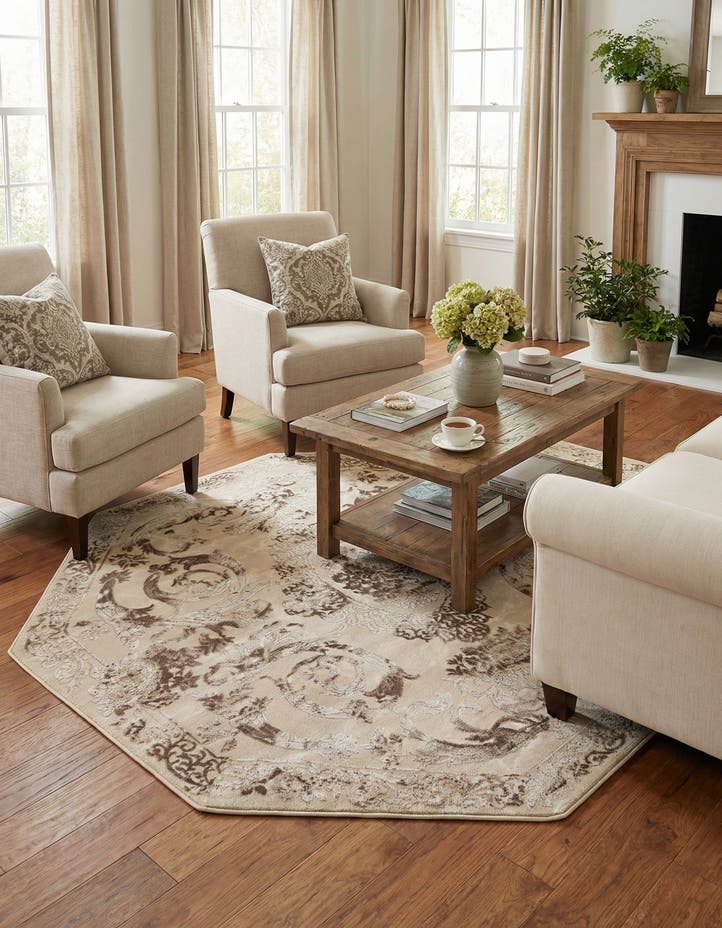 5' 3 x 5' 3 Finsbury Octagon Rug