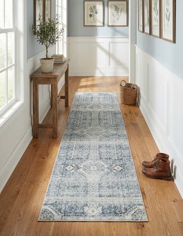 Gray Newport Runner Rug