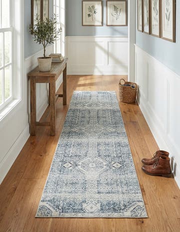 Gray Newport Runner Rug