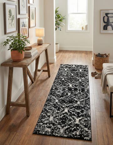 Black Tucson Runner Rug