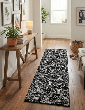 Black Tucson Runner Rug