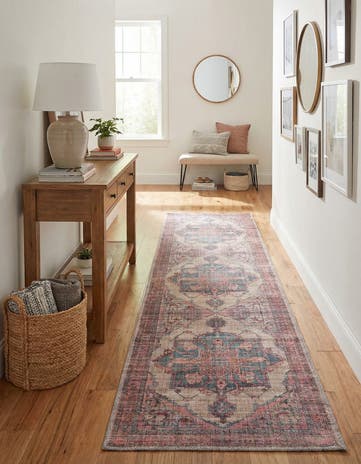 2' x 10' Washable Nostalgia Runner Rug