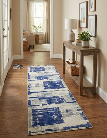 Navy Blue Legacy Runner Rug