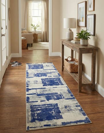 Navy Blue Legacy Runner Rug