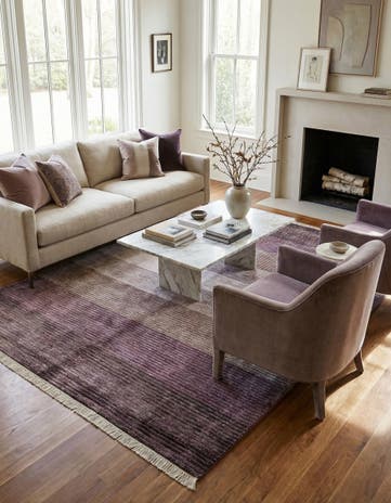 4' 11 x 6' 9 Hand Knotted Darya Wool Rug