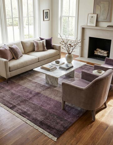 4' 11 x 6' 9 Hand Knotted Darya Wool Rug