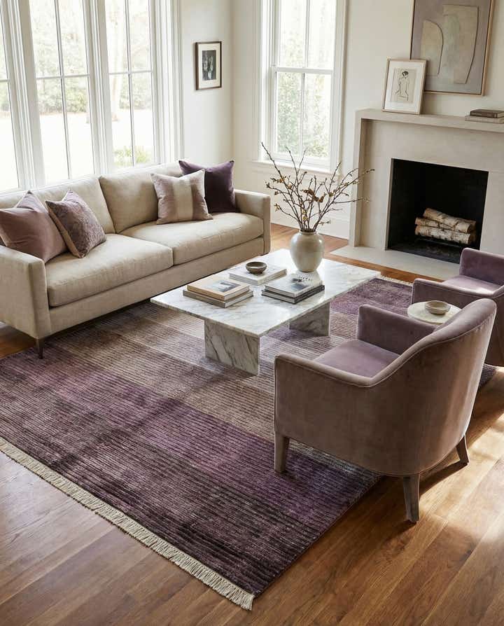 4' 11 x 6' 9 Hand Knotted Darya Wool Rug