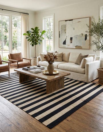 5' 8 x 7' 10 Hand Woven Kilim Modern Wool Rug