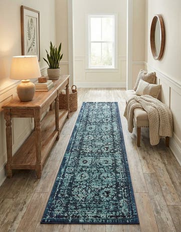 2' 7 x 10' Washable Fleur Runner Rug