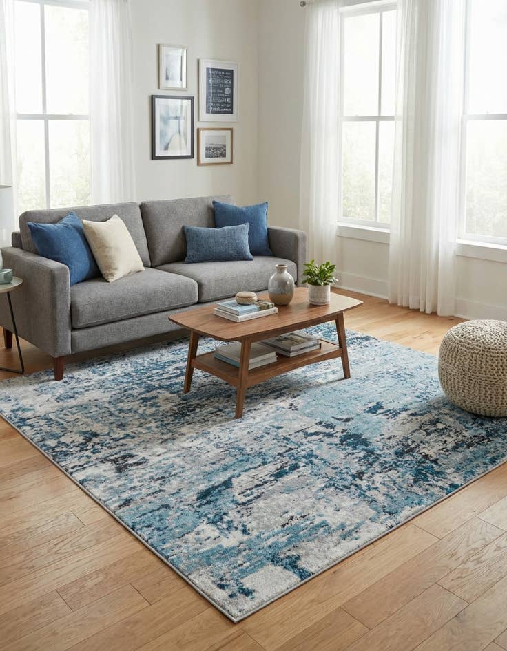 Detail image of 5' 3 x 5' 3 Leipzig Square Rug