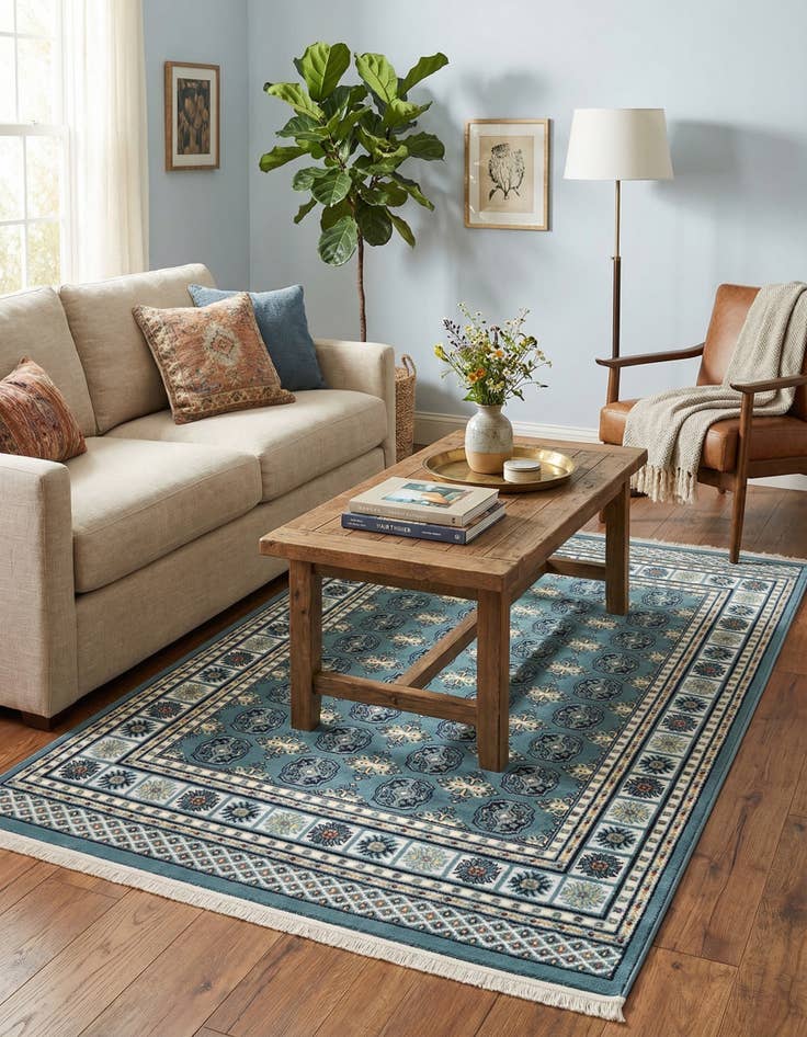 Detail image of  4' x 6' Nain Design Rug