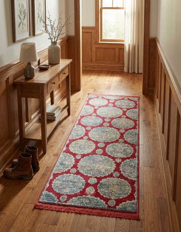 Red Paragon Runner Rug