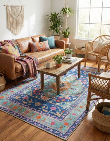 5' x 8' Washable Timeless Rug