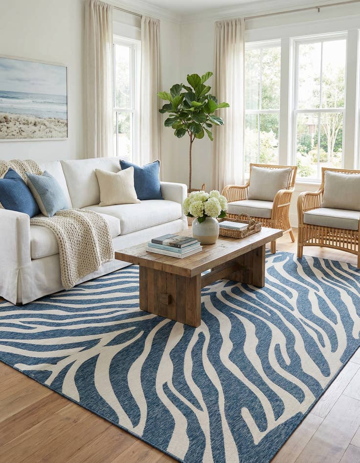 Detail image of 10' x 14'  Washable Safari Indoor / Outdoor Rug