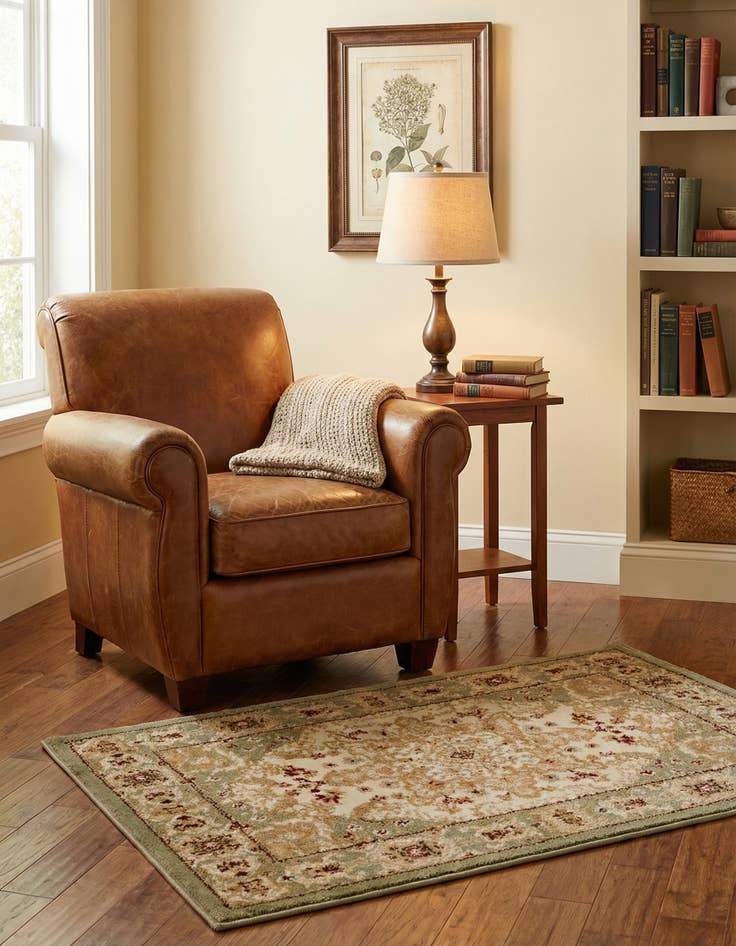 Detail image of 2' 2 x 3' Classic Aubusson Rug