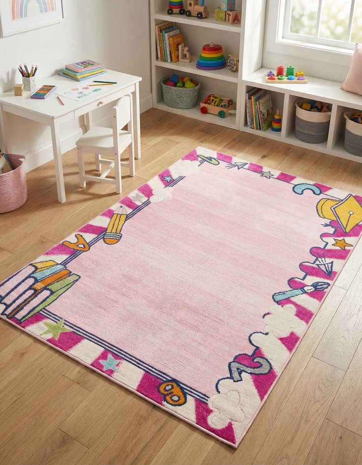 Detail image of 5' 3 x 7' 7  Washable  Indoor / Outdoor Rug