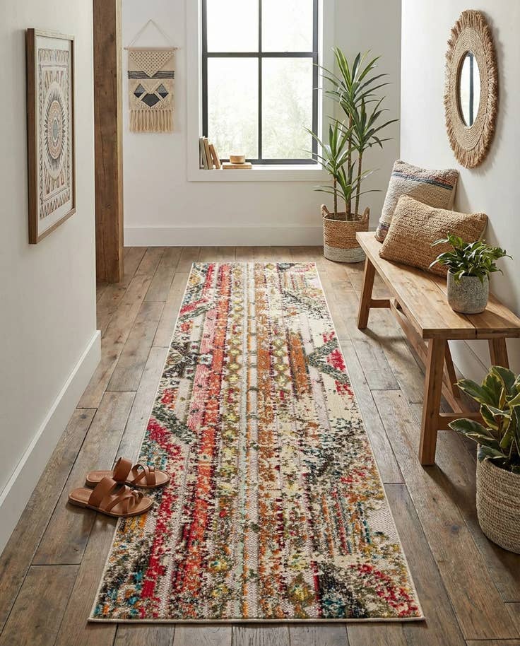Detail image of 2' x 8' Easy-Clean Casablanca Indoor / Outdoor Runner Rug
