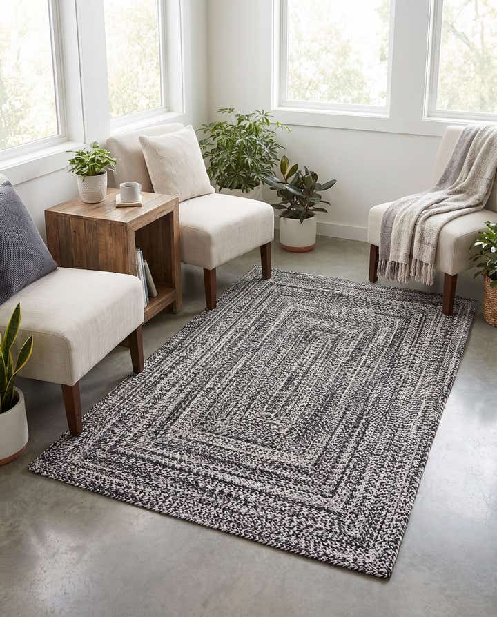 4' 1 x 6' 1 Easy-Clean Eco Verse Washable Indoor / Outdoor Rug