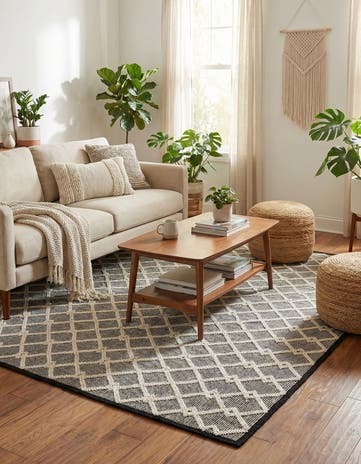 Blackberry Hand Knotted Jill Zarin Dorset Square Rug