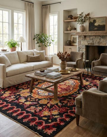 6' 6 x 9' 8 Hand Knotted Darya Rug