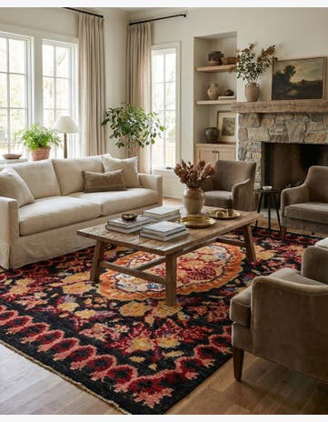 6' 6 x 9' 8 Hand Knotted Darya Rug