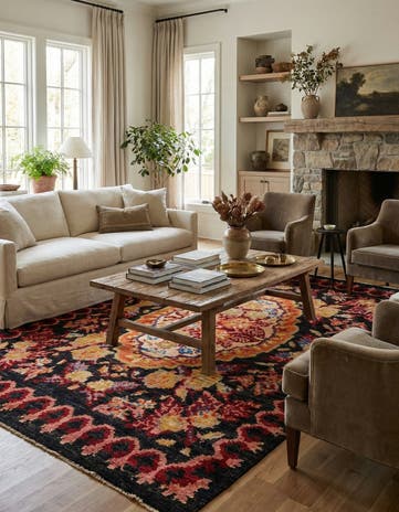 6' 6 x 9' 8 Hand Knotted Darya Rug