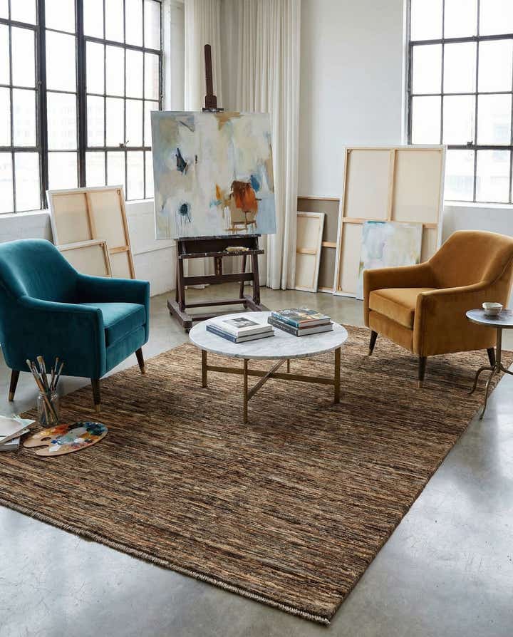 6' 5 x 9' 7 Hand Knotted Modern Ziegler Wool Rug