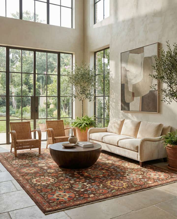 6' 8 x 8' 5 Hand Knotted Ariana Ziegler Oriental Rug